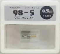 NAGAOKA Diamond Stylus N 98-5 Silver for CEC MC-5 Japan JP F/S Free shipping