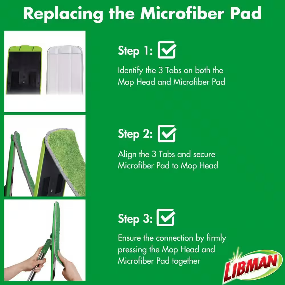 Rinse 'N Wring Microfiber Flat Mop and Bucket System with Extra Refill Pad