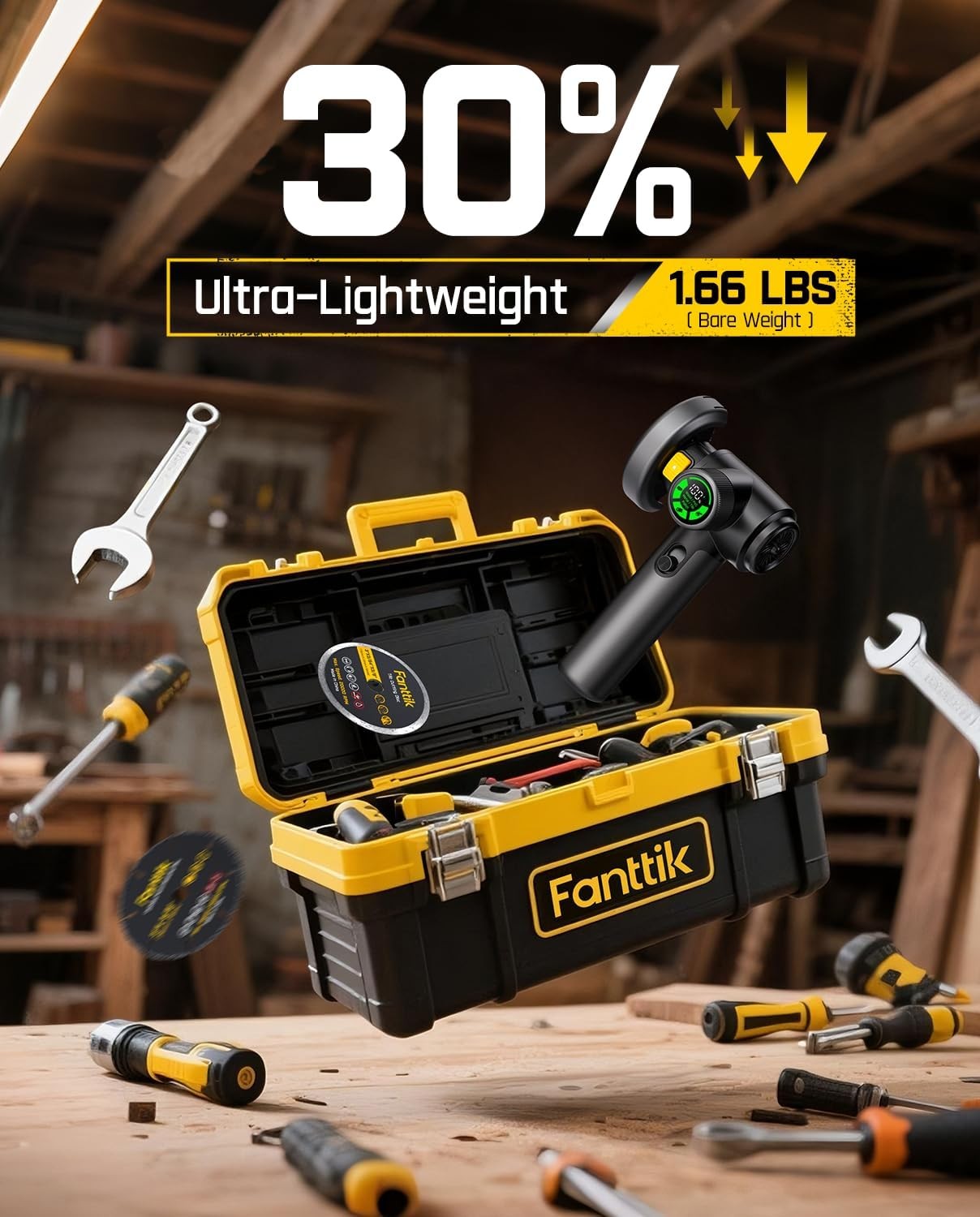 M10 ACE Cordless Angle Grinder Brushless, Compact Cut off Tool with LED Display,