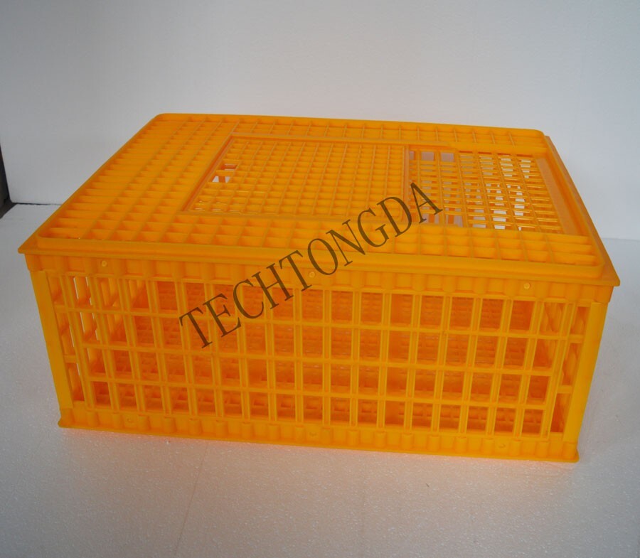 PreAsion Poultry Carrier Crate Plastic Chicken Transport Cage Transport Bird Ca