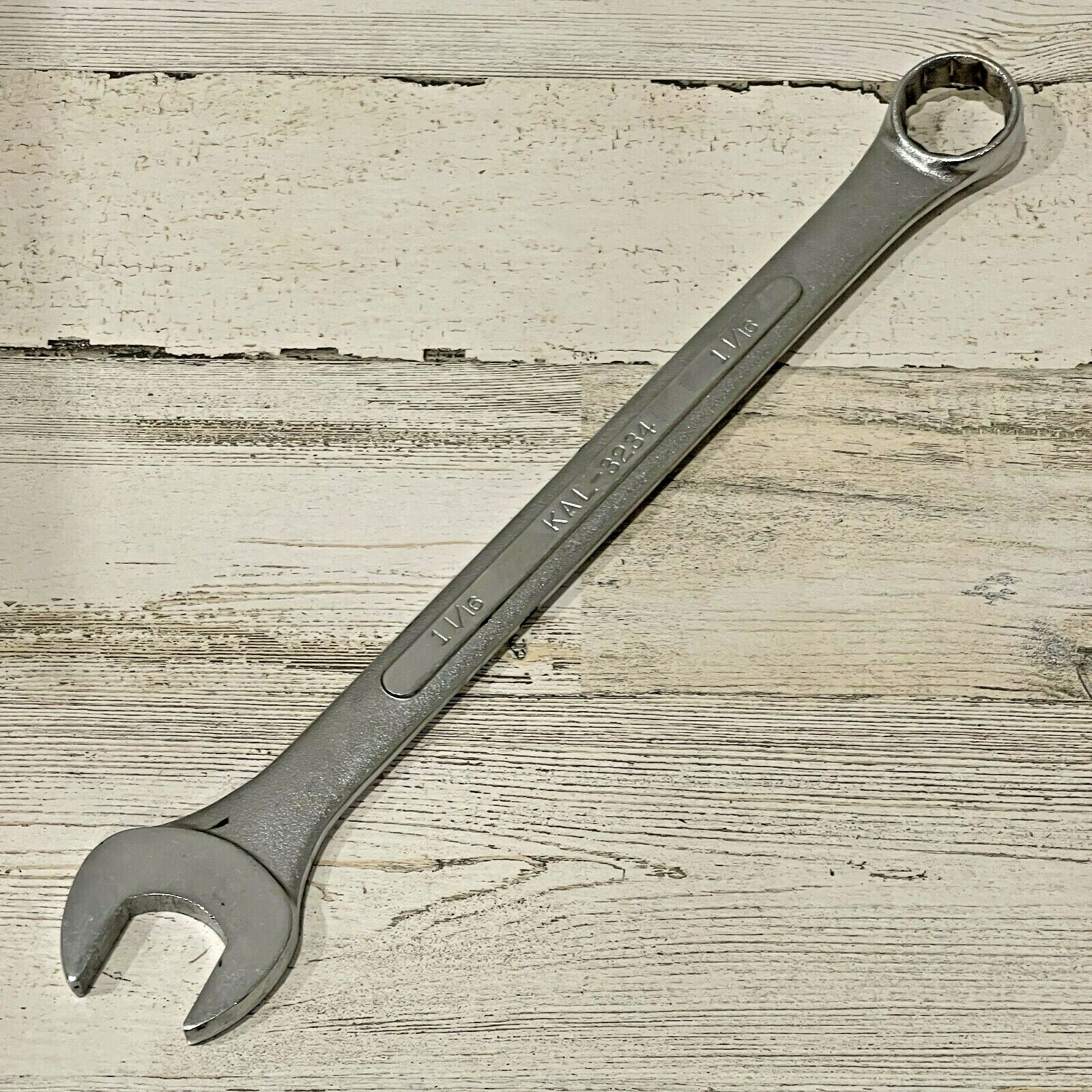 KAL Combination Wrench 1 1/16"  Forged Alloy Steel 3234 Heavy Chrome 1-1/16" SAE