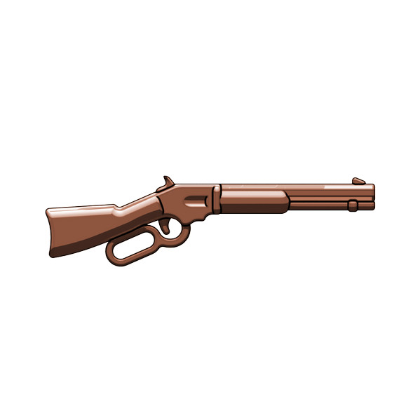 BrickArms Lever Action Rifle for Western Minifigs -New- DARK BROWN