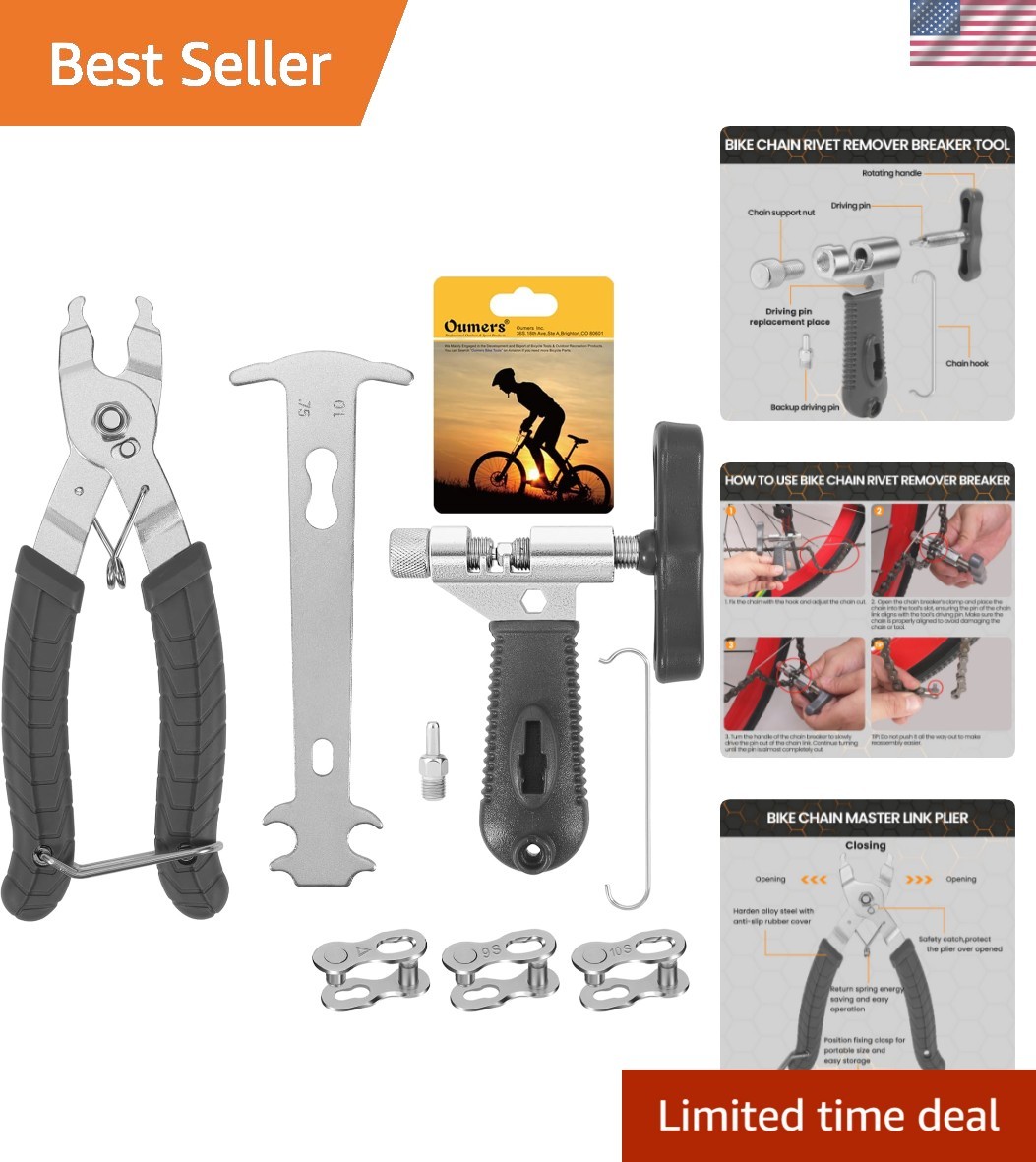 Bike Chain Repair Tools Set, Bicycle Chain Break Tool, Master Link Pliers, Bi...