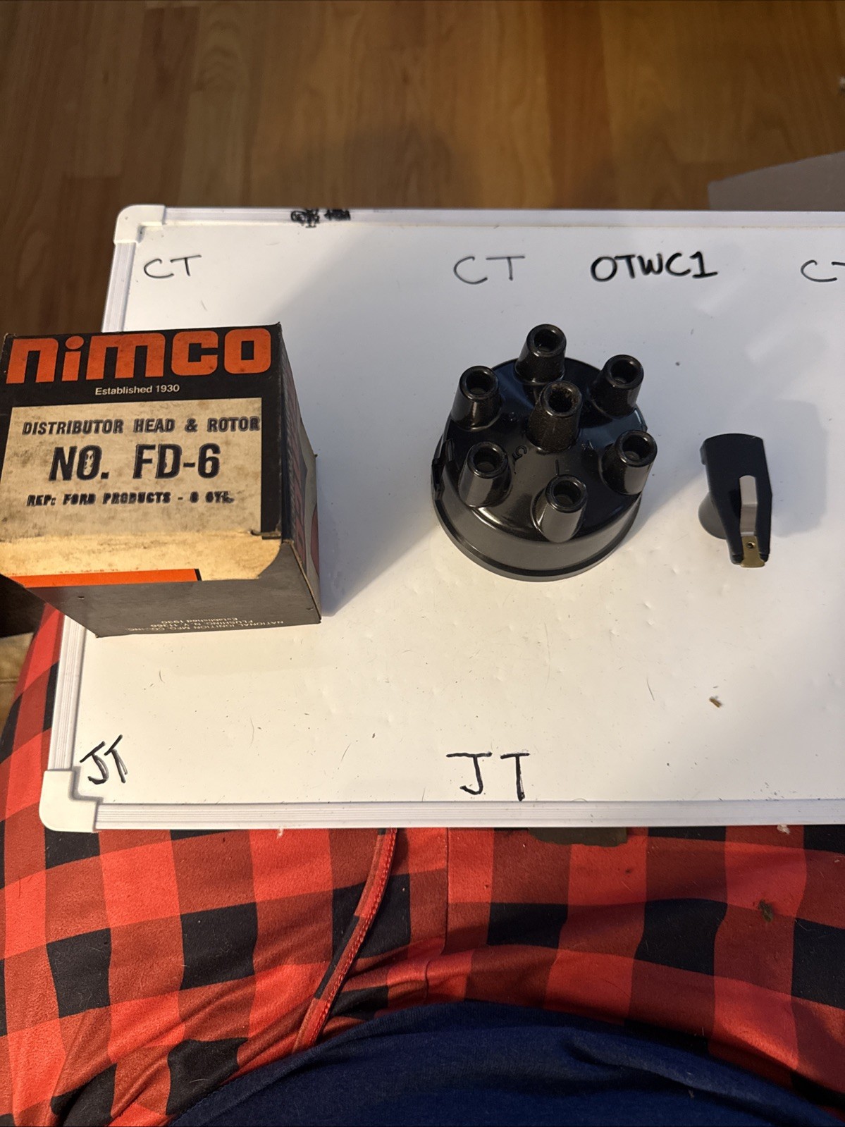 Nimco FD-6  Distributor Cap Fits Ford 6 Cylinder Engines, Vintage NOS