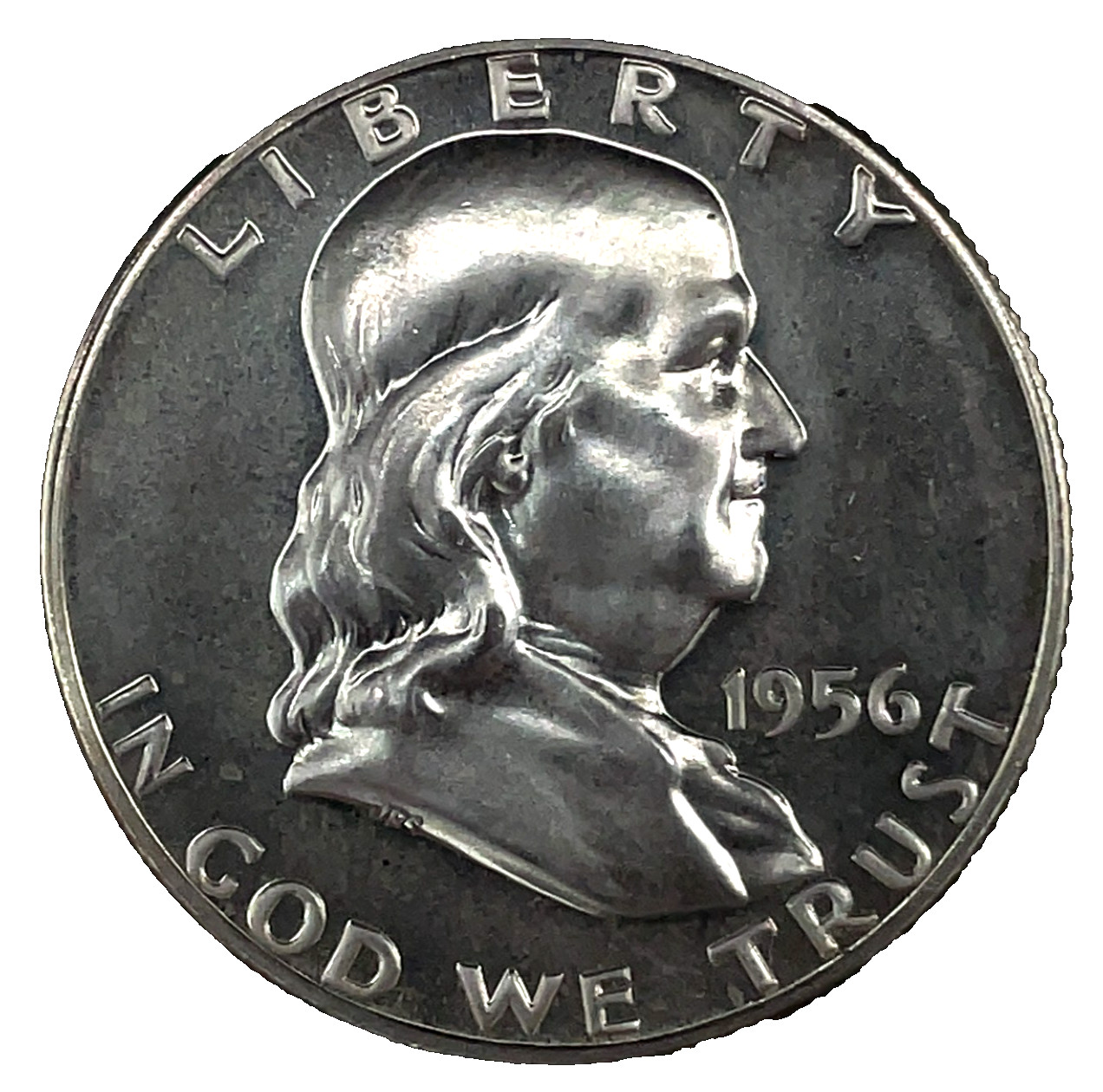 1956 Franklin Half Dollar Gem 90% Silver Proof 50c U.S Coin #61