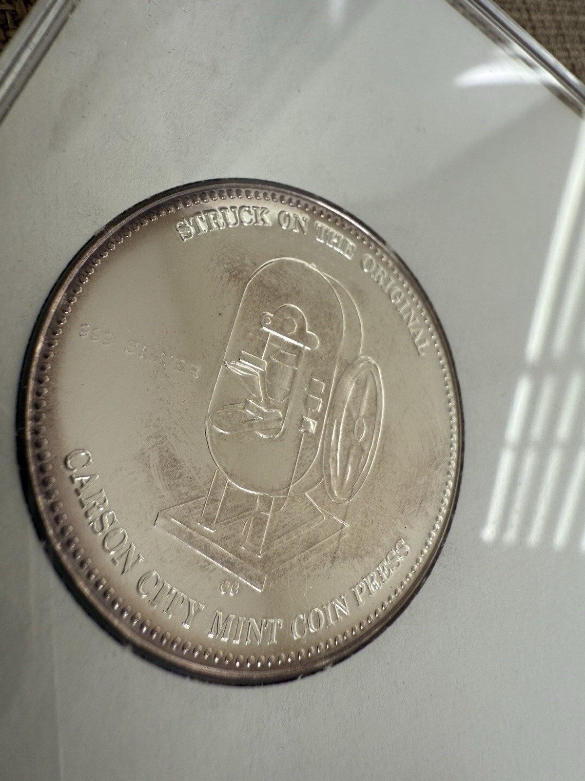 Nevada Pony Express Commemorative Silver Medallion 1 Tr. Oz .999 Silver