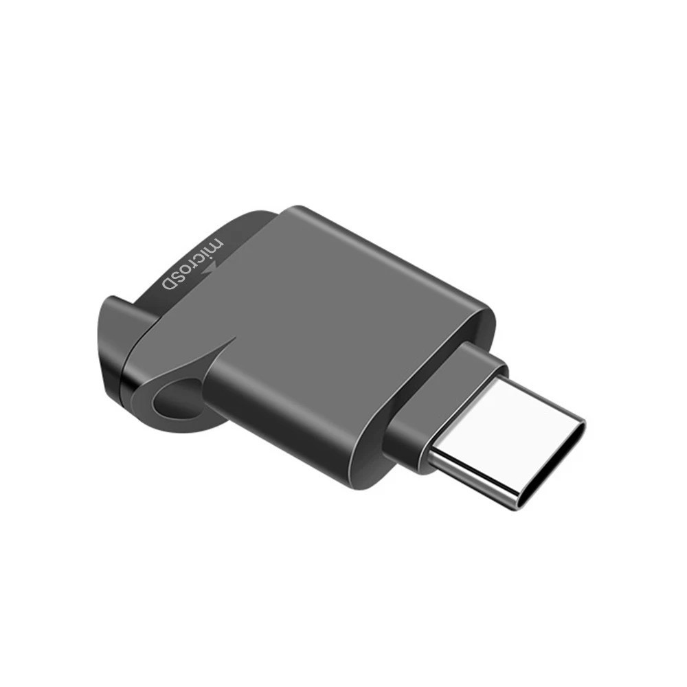 USB C TF Card Reader Type C 2.0 Micro SD Adapter OTG Memory Card Reader Black