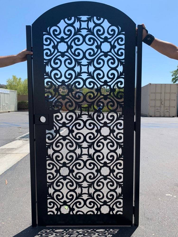 Contemporary modern metal gate, Modern Metal Gate, Custom size Art Pedestrian