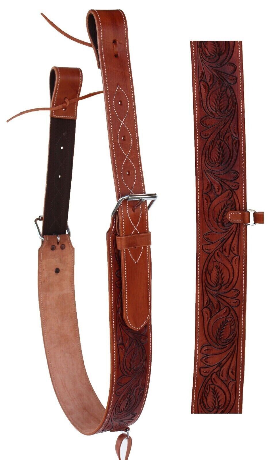 Back Cinch Strap Western Horse Saddle Bucking Strap Rear Girth Flank Cinch
