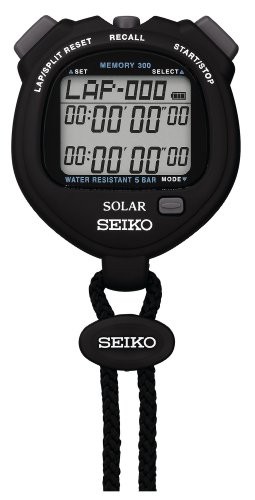Seiko SVAJ001 Solar Standard Stopwatch Black JDM New in Box JAPAN