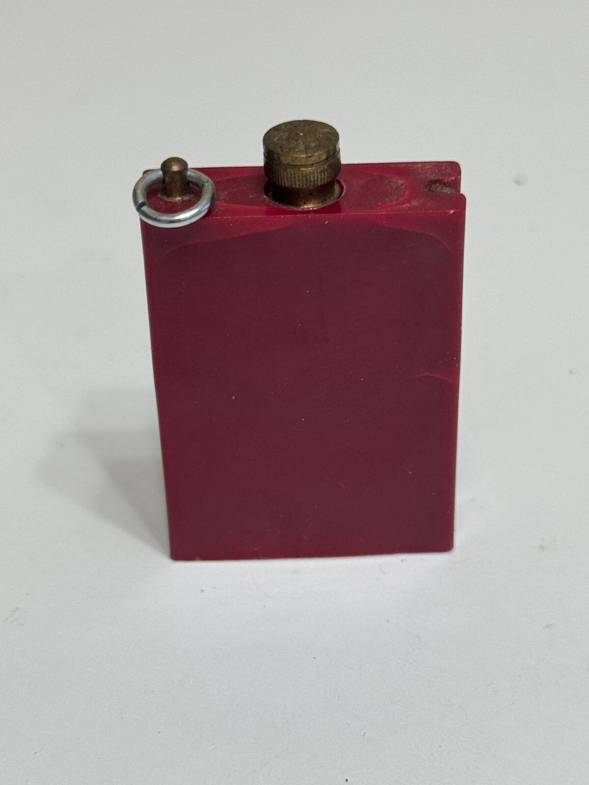 VINTAGE PERMANENT MATCH- FLINT- FIRE- CAMPING - HUNTING - HIKING- RARE RED COLOR