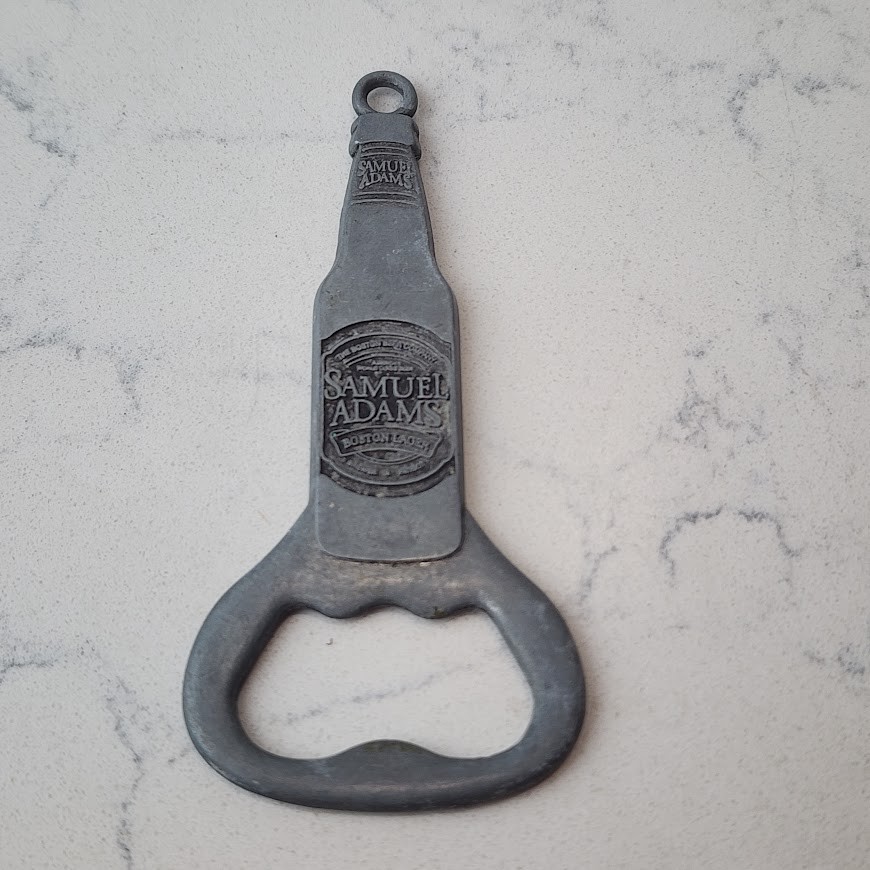 Samuel Adams Boston Lager Metal Bottle Opener – Vintage Beer Collectible 4"