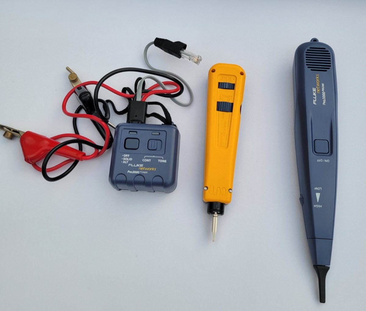 Fluke Networks Pro3000 Tone Generator Probe Kit, Fluke D914 Series Impact Punch