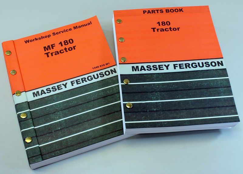 Lot Massey Ferguson 180 Tractor Parts Service Repair Shop Manual Workshop Mf180