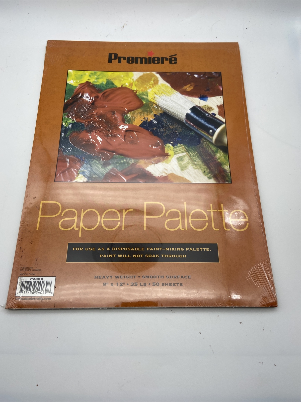 premiere paper palette 9”x12” 50 sheets Heavy Weight Smooth Surface