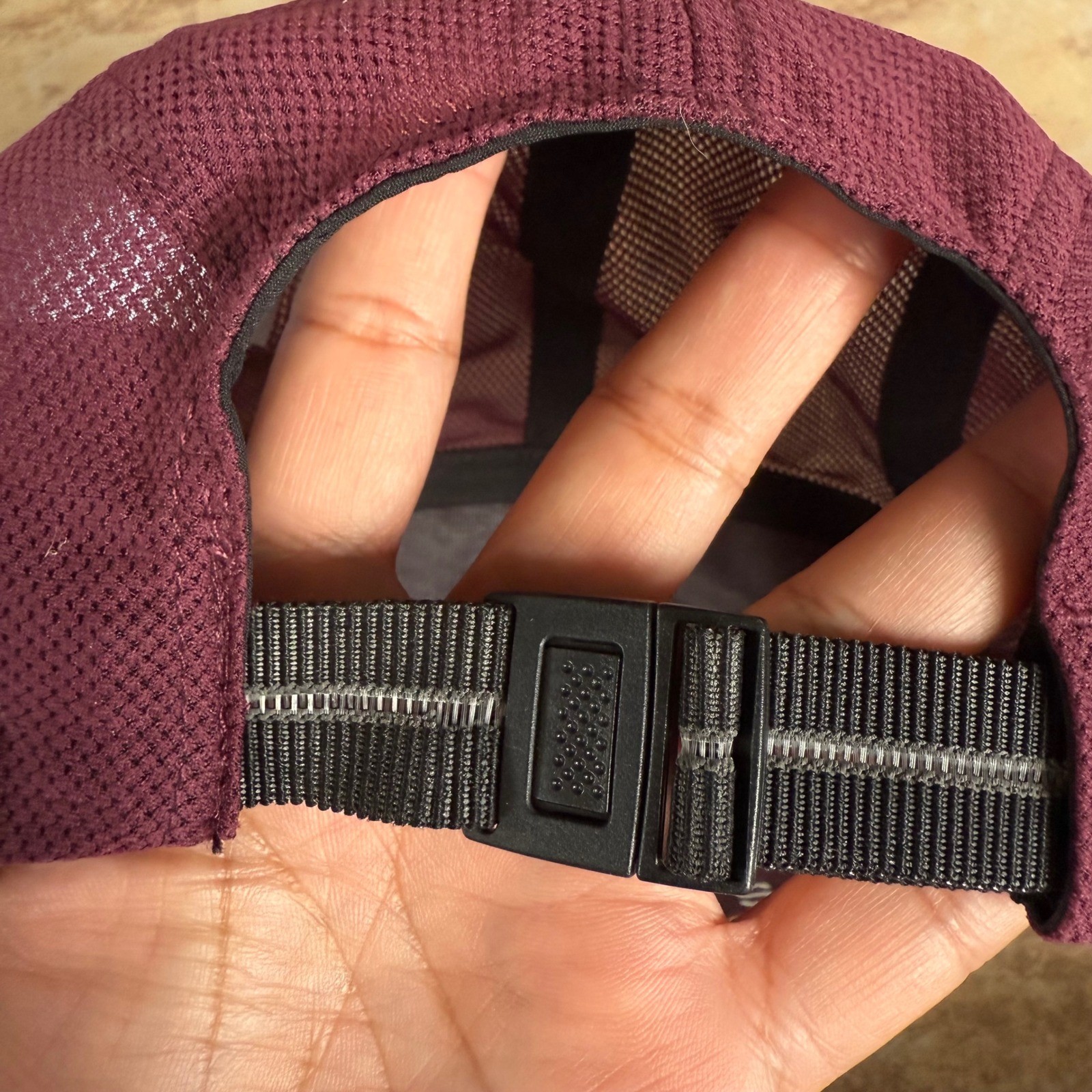 Salomon Purple Running Hat Cap Performance Adjustable Sport OSFA
