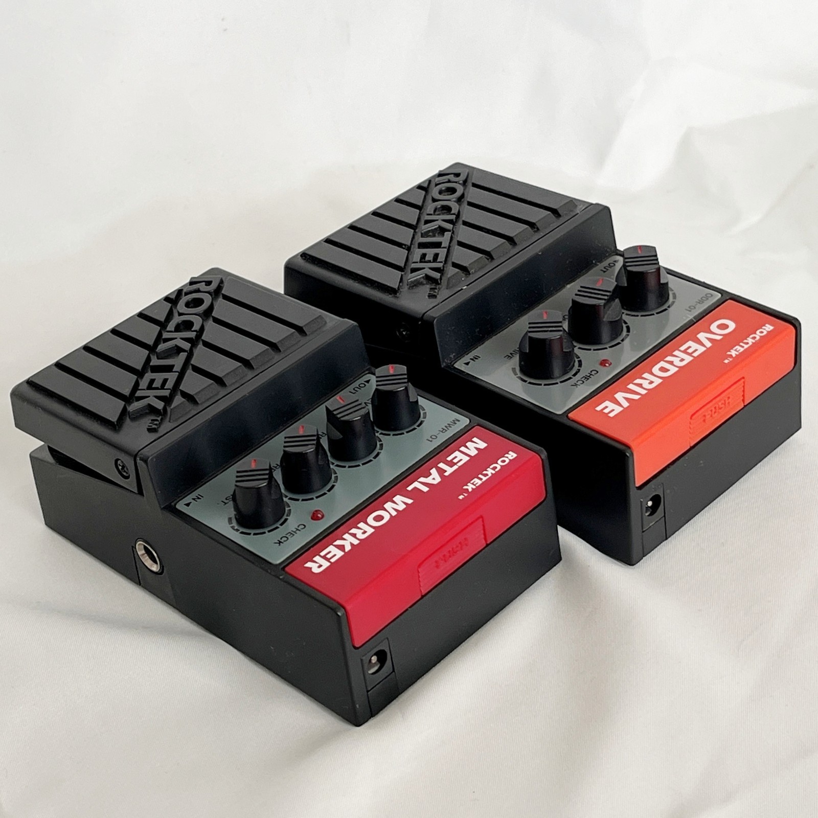 ROCKTEK ODR-01 OVERDRIVE & MWR-01 METAL WORKER W/Box Guitar Pedal From Japan