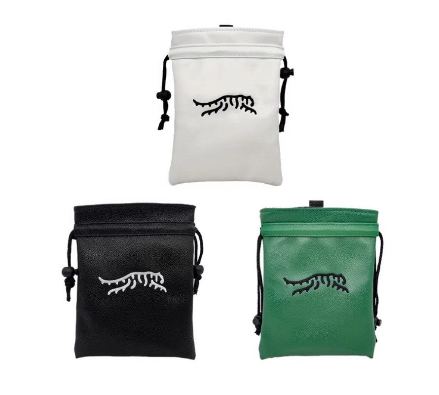Funny Tiger Golf Valuables Pouch Golf Pouch Bag with Drawstrings Golf Tee