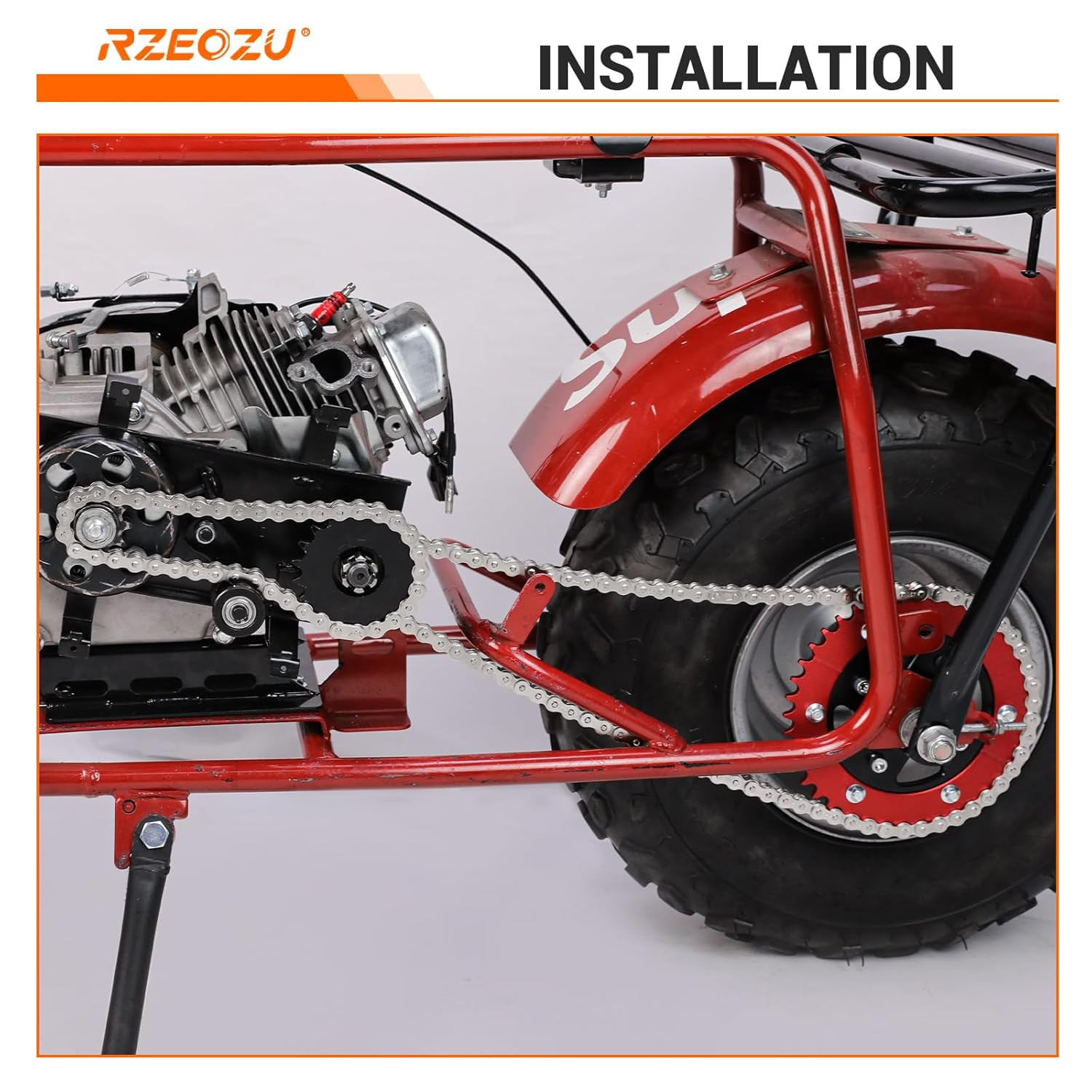 Mini Bike 420 Chain Compatible Coleman CT200U CT200U-EX BT200X Baja MB200 Axis
