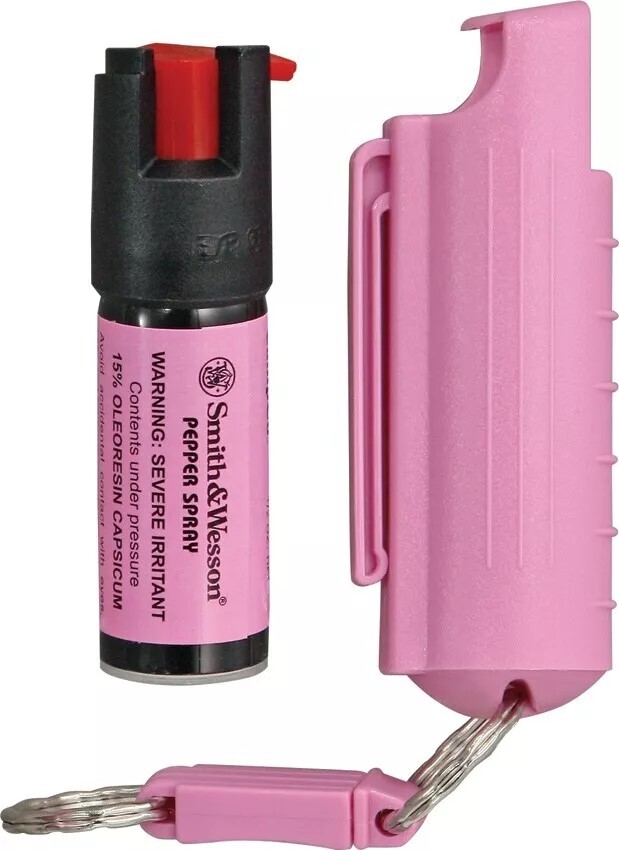 Smith & Wesson Pepper Spray 3 1/4" overall, Pink, # SWP1403P (FVS030764)