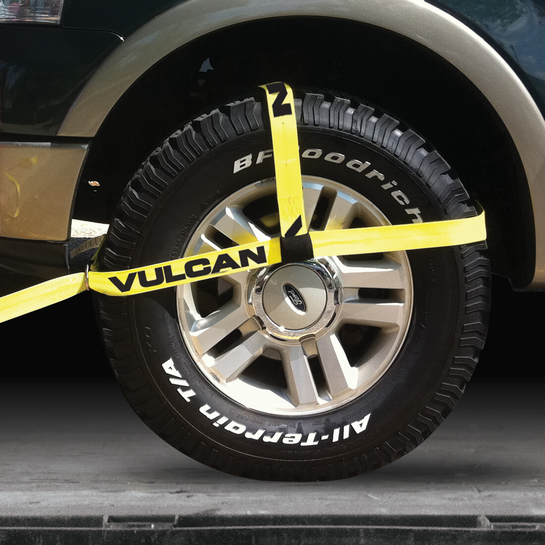 VULCAN Adjustable Loop Car Tie Down Kit - Snap Hooks (4 Straps & 4 Ratchets)