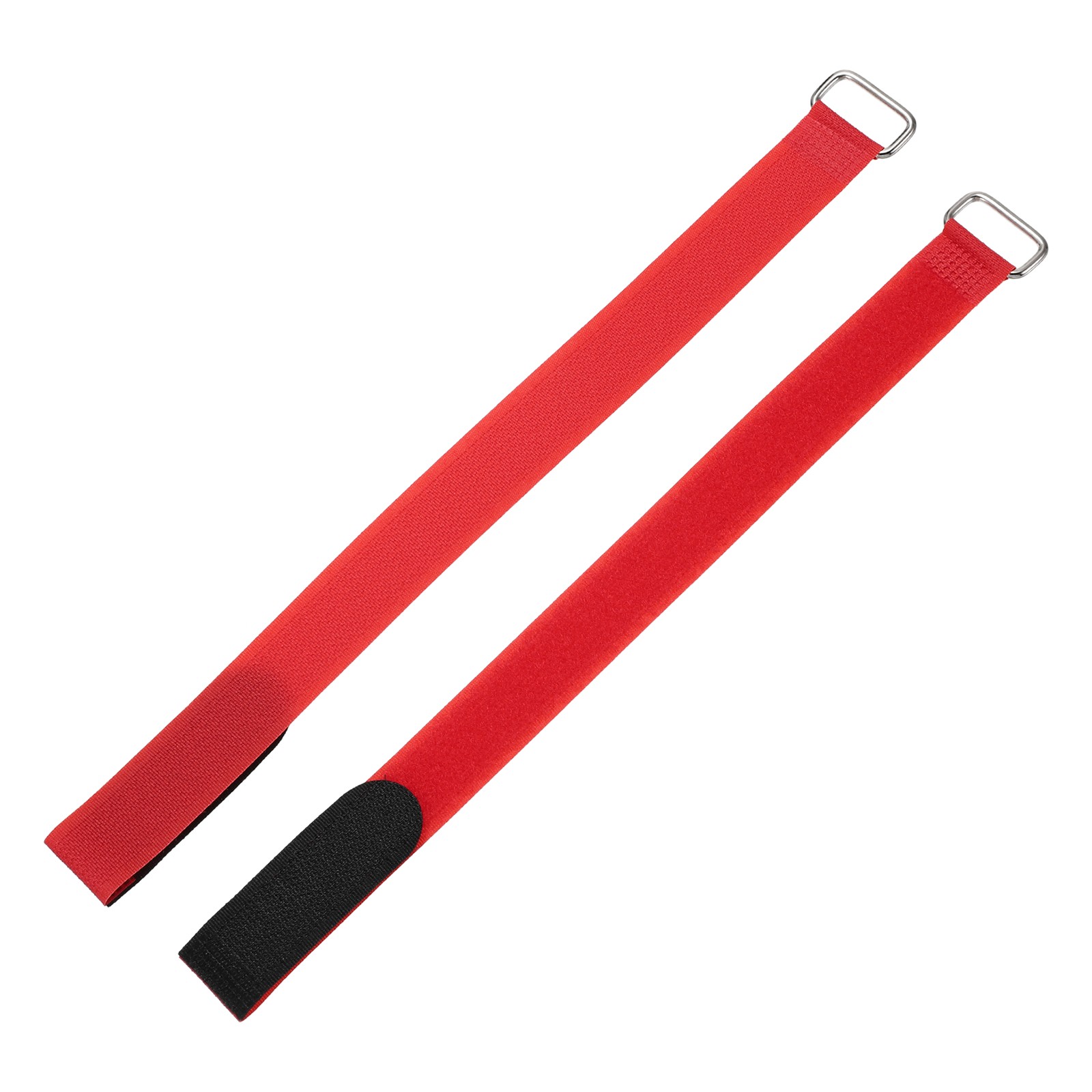 2Pcs Battery Tie Down Straps 0.8" x 12" Red Nylon Hold Down Hook Loop Straps