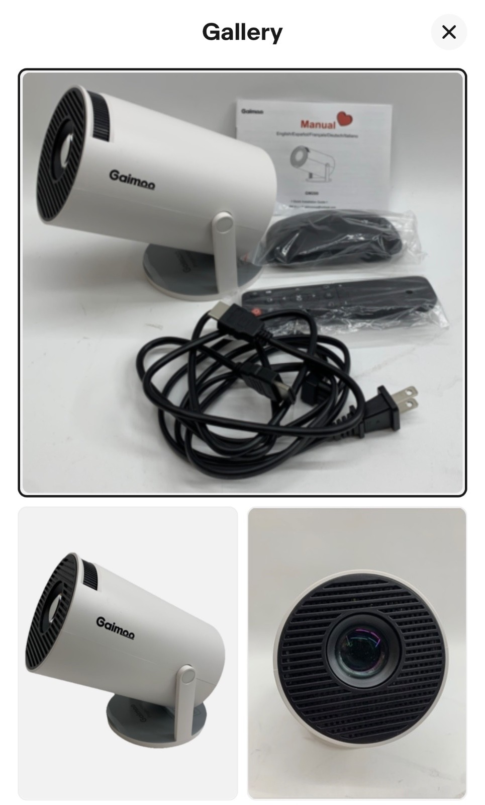 NEW IN BOX Gaimoo Mini Smart Projector GM200 4K 1080P