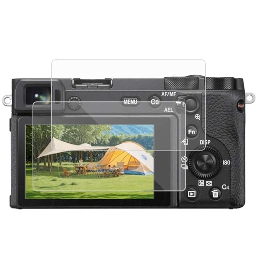TUCANA 2PCS Screen Protector for Sony Alpha A6600 A6400 A6300 A6100 A6000 A5000