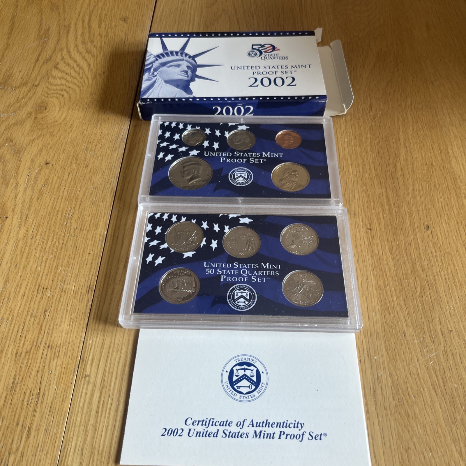 2002 S US Mint Proof Set 9 Coin Set OGP Original Government Packaging COA