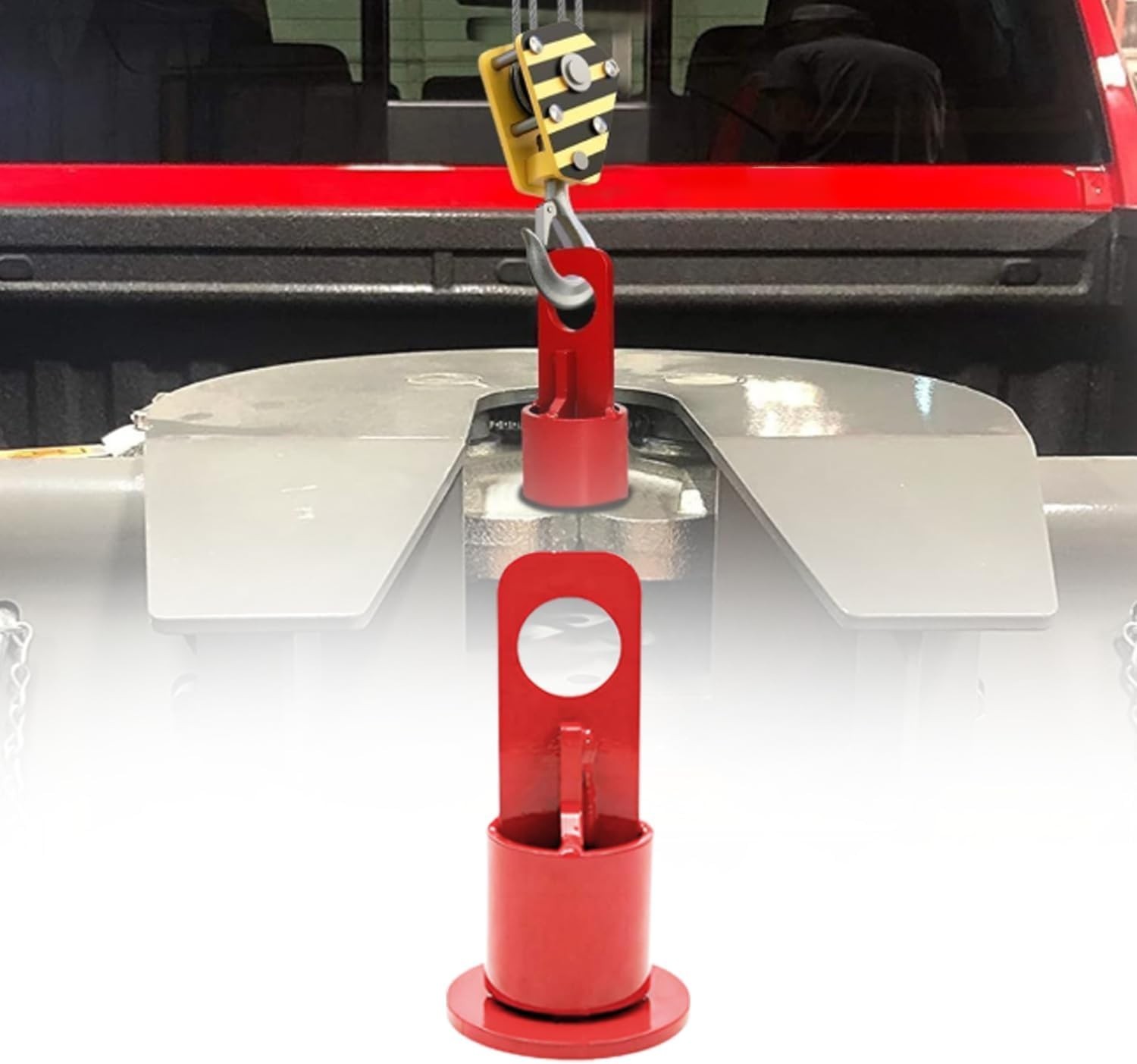500lb Capacity 5th Wheel Lifting Bracket & 5th Wheel Hitch - Durable Steel Hitch