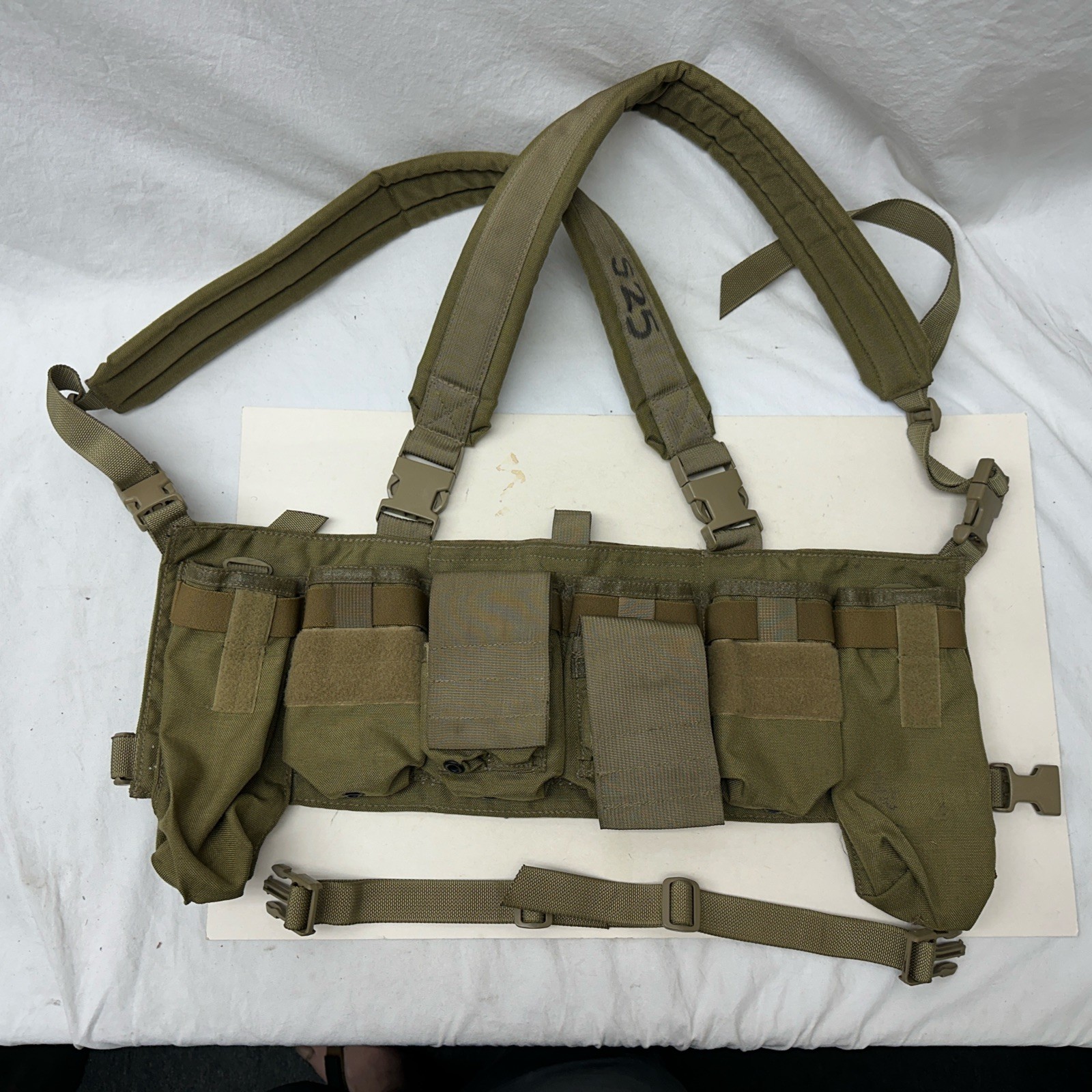 USED Old Eagle Industries MPCR Radio Wing Chest Rig Khaki SFLCS GWOT JSOC SOCOM