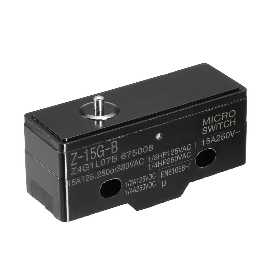 Z-15GD-B 1NO + 1NC-Short Reed Snap Button Lever Type Micro Switch