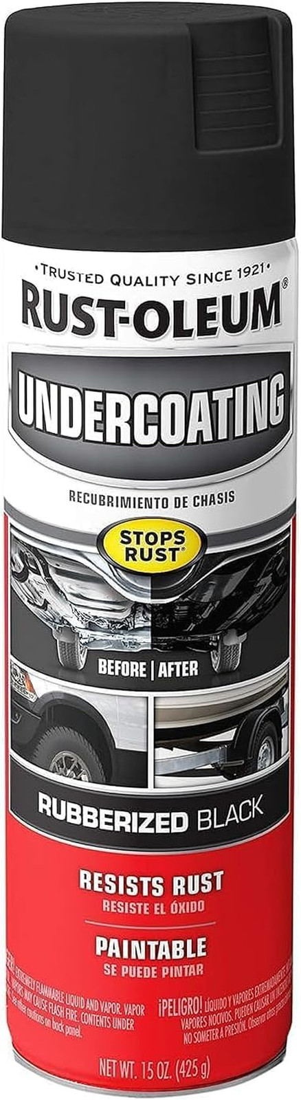 Rust Oleum 15 Ounce Rubberized Undercoating Spray For Automotive Protection