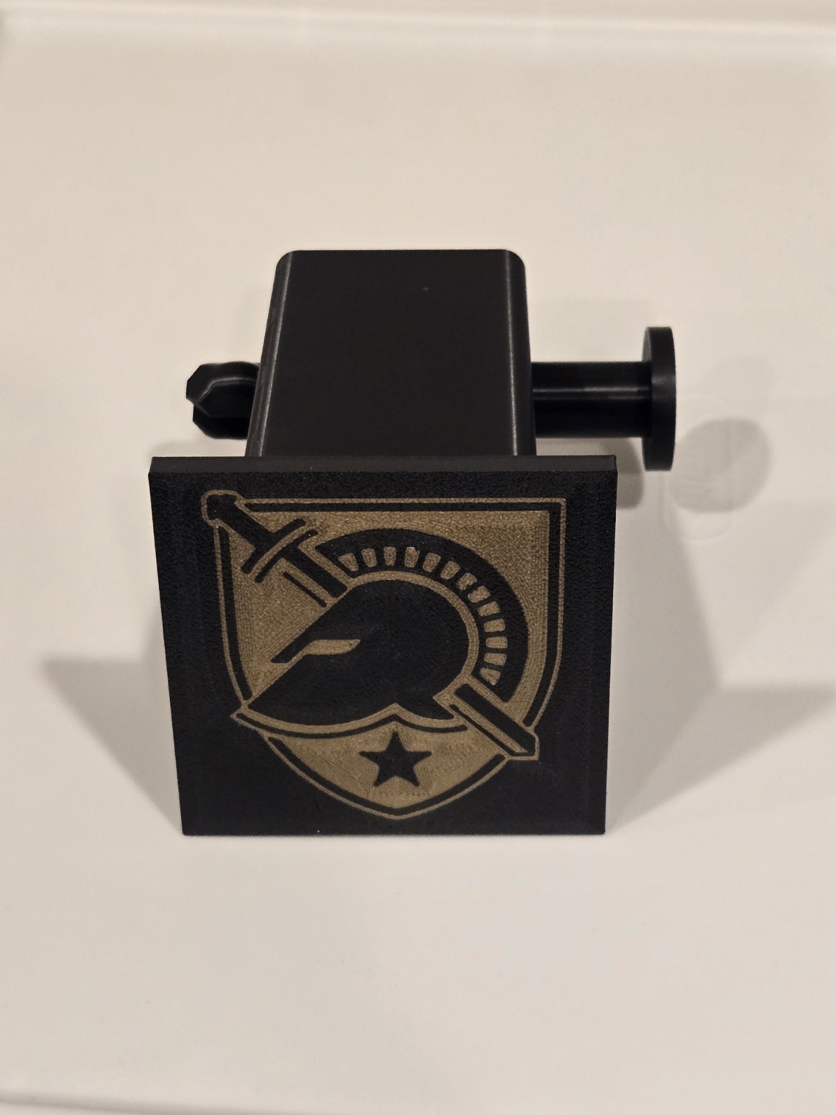 3d Printed PLA Army Black Knights 2" Trailer Hitch Cover. great gift.