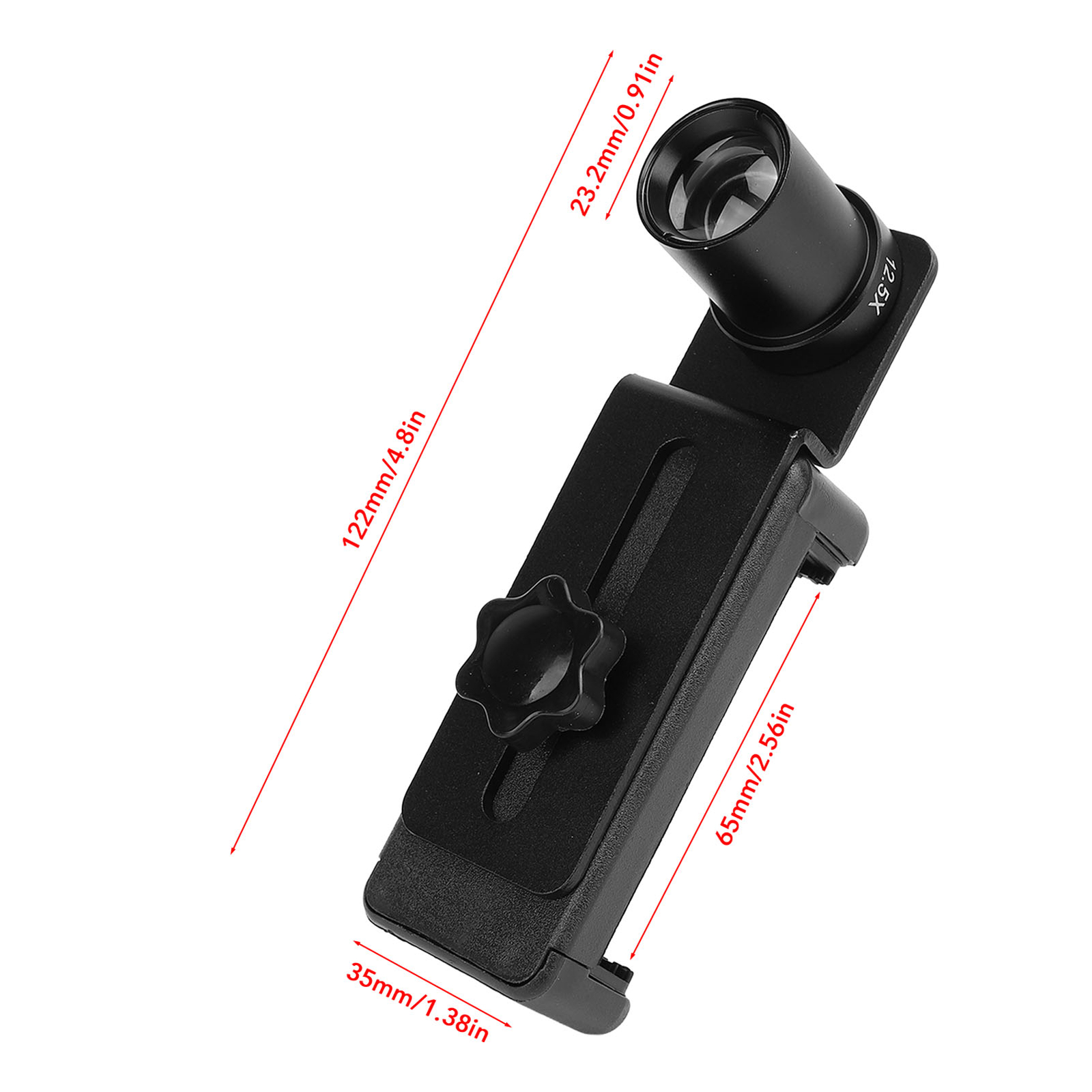 Microscope Lens Cellphone Adapter 12.5X Eyepiece Microscope Smartphone Cam Hot