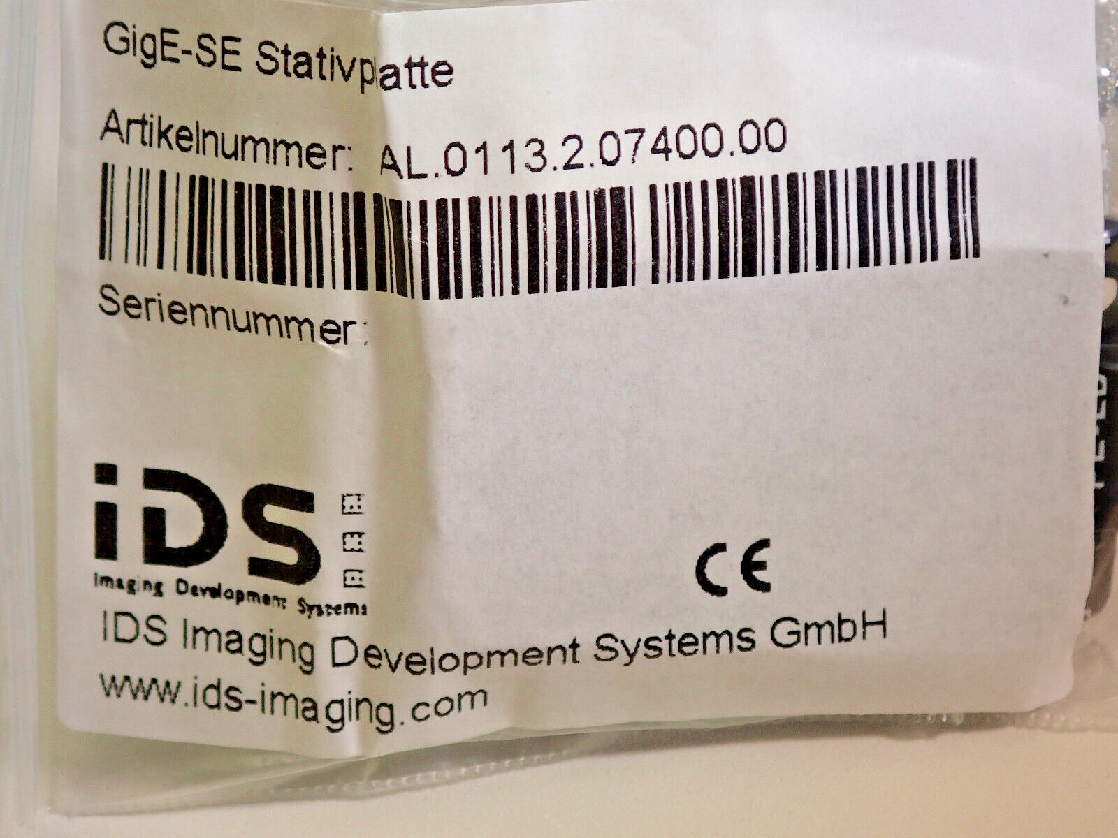 1 - Edmund Optics  EO GigE Camera ¼-20 Mounting Adapter   63-934  63934