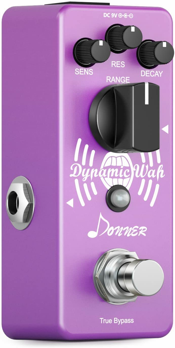 Donner Mini Auto Wah Pedal Dynamic Wah Effect Pedal Envelope Filter True Bypass