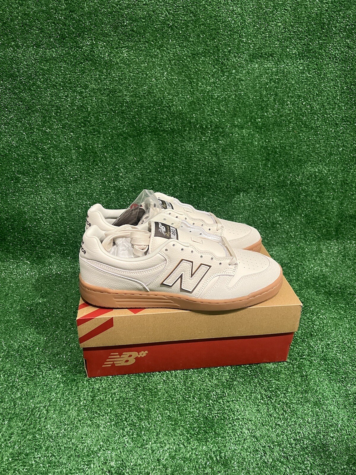 Size 13 - New Balance Numeric 480 Sea Salt Brown