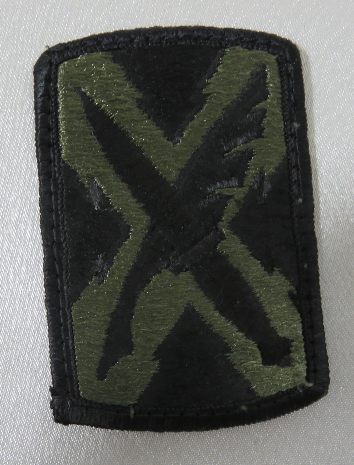 USA Army 300th Military Intelligence Brigade Single Patch Olive on Black