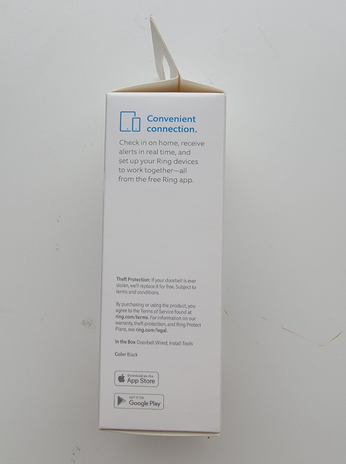 Brand New Unopen Ring Video Doorbell Wired - Black