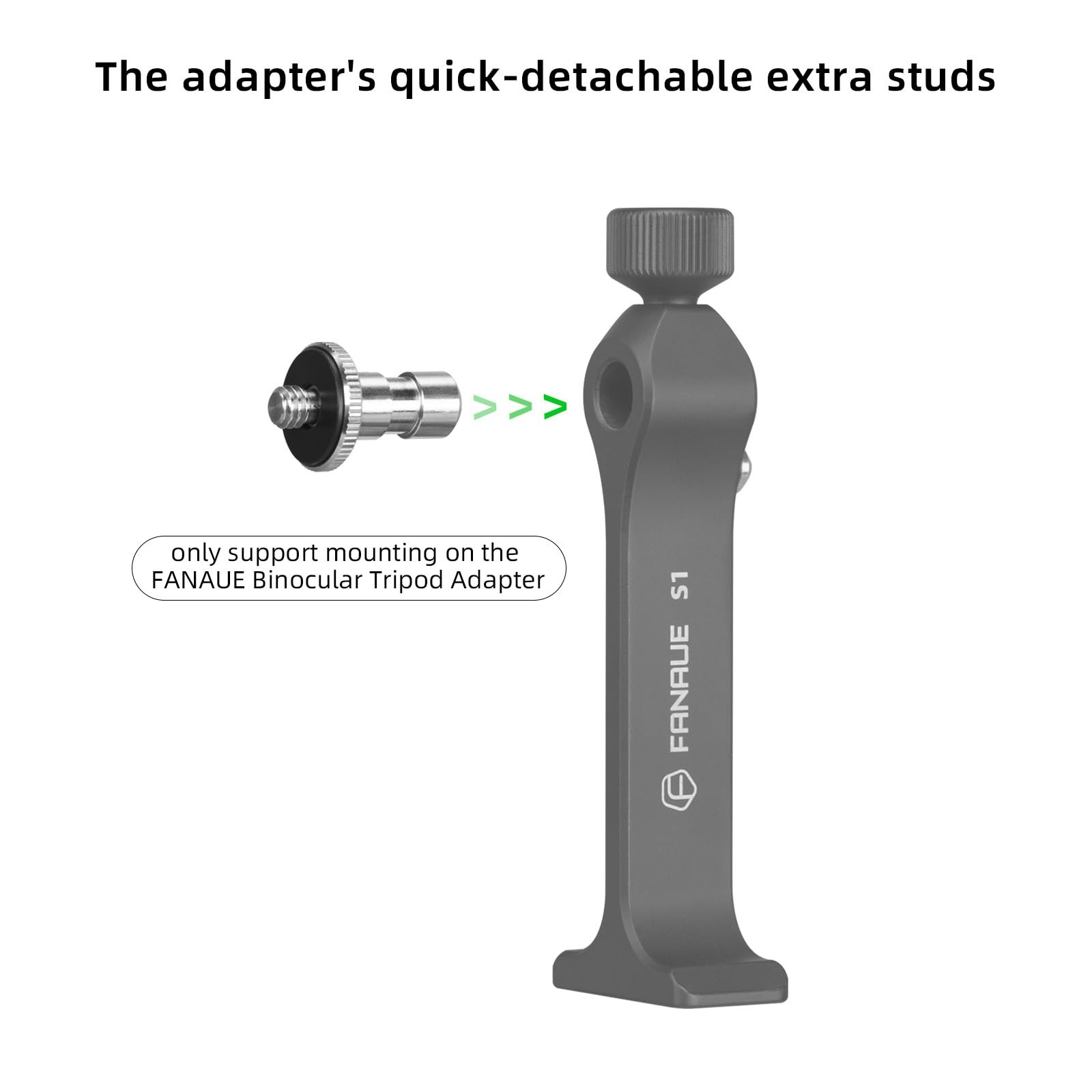 FANAUE Binocular Tripod Adapter Quick Release,Detachable Universal Mount Acce...