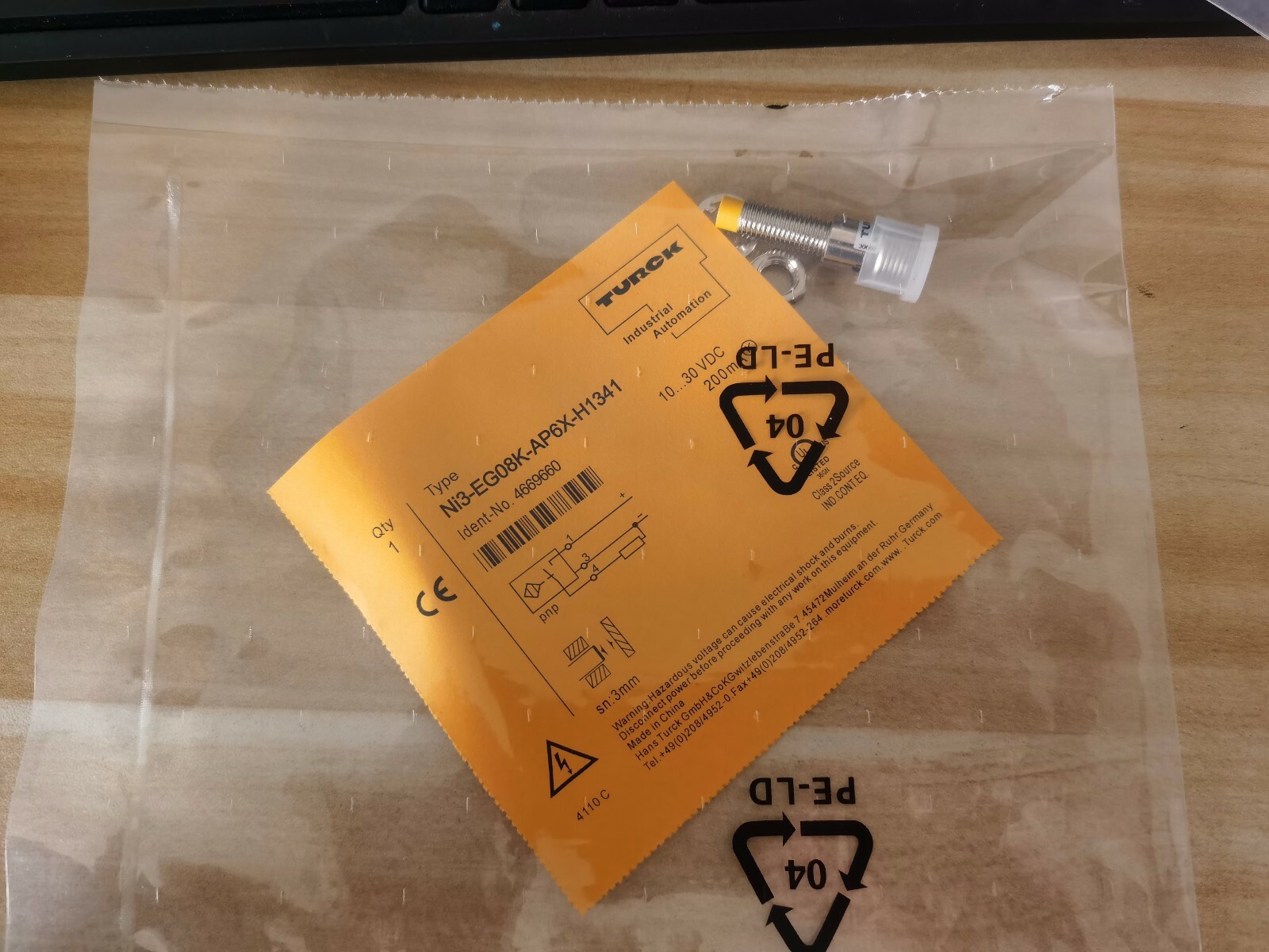 NEW TURCK NI3-EG08K-AP6X-H1341 PROXIMITY SWITCH