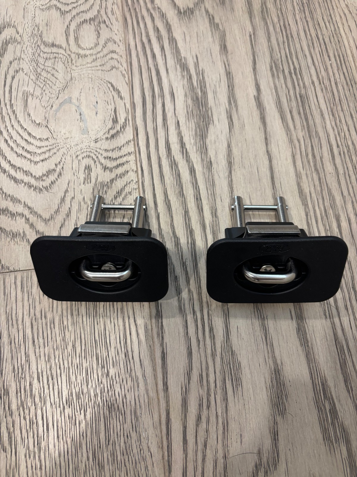GENUINE Retractable Flush Black Tie Downs PAIR 15-24 F150 Super VFL3Z-99000A64-D