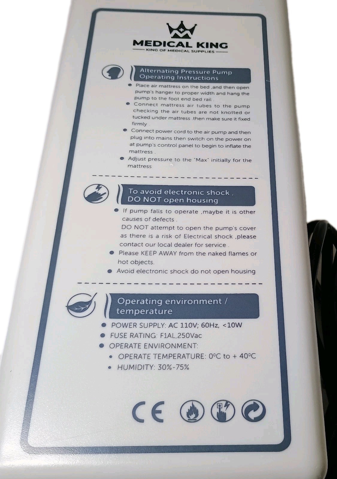 Medical King Alternating Pressure Air Pump (Pump Only)