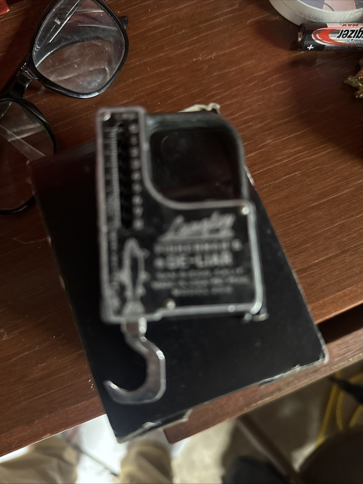Vintage Zebco Fisherman's De-Liar Model 208 Tape Measure Weight Scale USA