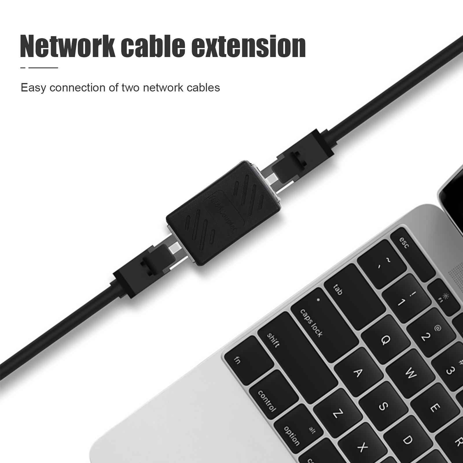 1-5PACK RJ45 Inline Coupler Cat6/Cat5e Ethernet Network Cable Extender Connector