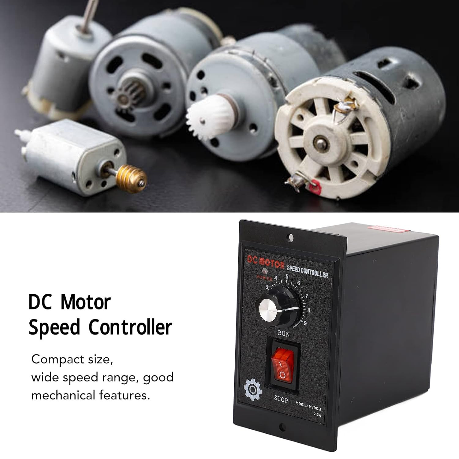 DC Motor Speed Controller, 110V AC Input 110V DC Output Motor Control Switch Sen