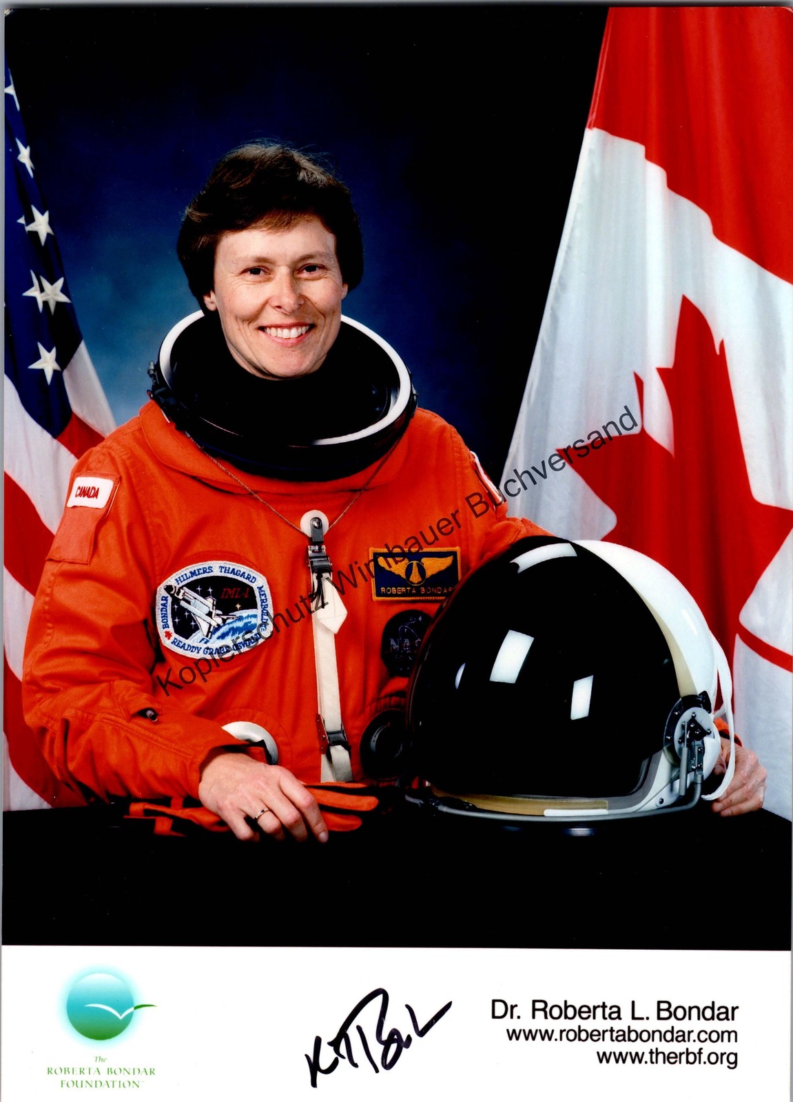 Original autograph Roberta L. Bondar astronaut // autograph signed signed sig