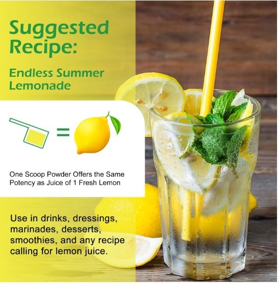 Freeze dried Fresh Squeezed Lemon Power