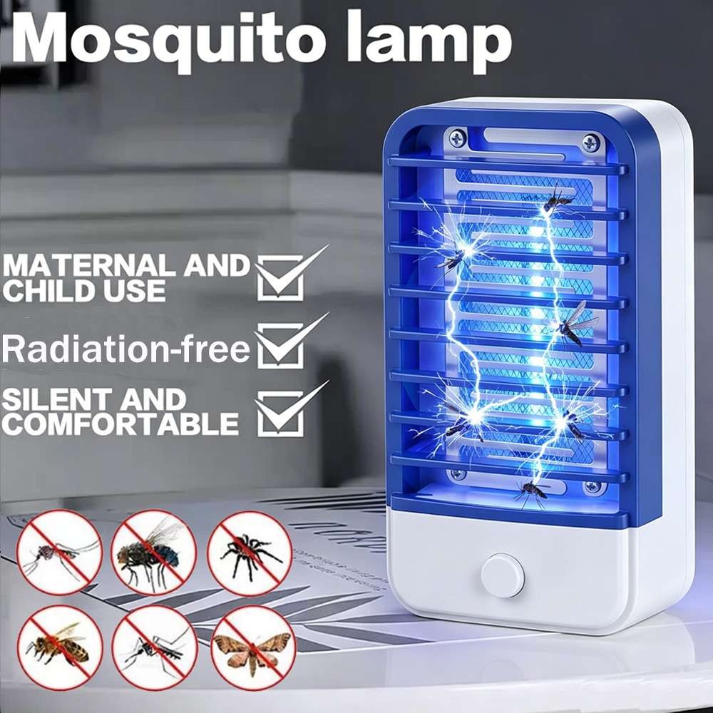 Electric Mosquito Insect Killer LED Light Fly Bug Zapper Trap Pest Control Lamp